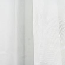 Eloquence White Sheer Rod Pocket Single Panel Curtain